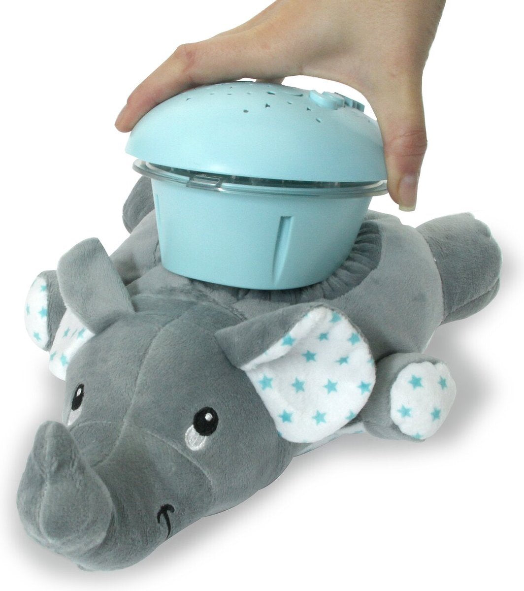 Lampe de nuit d'éléphant de rêve Jamara LED 32 cm Bleu gris