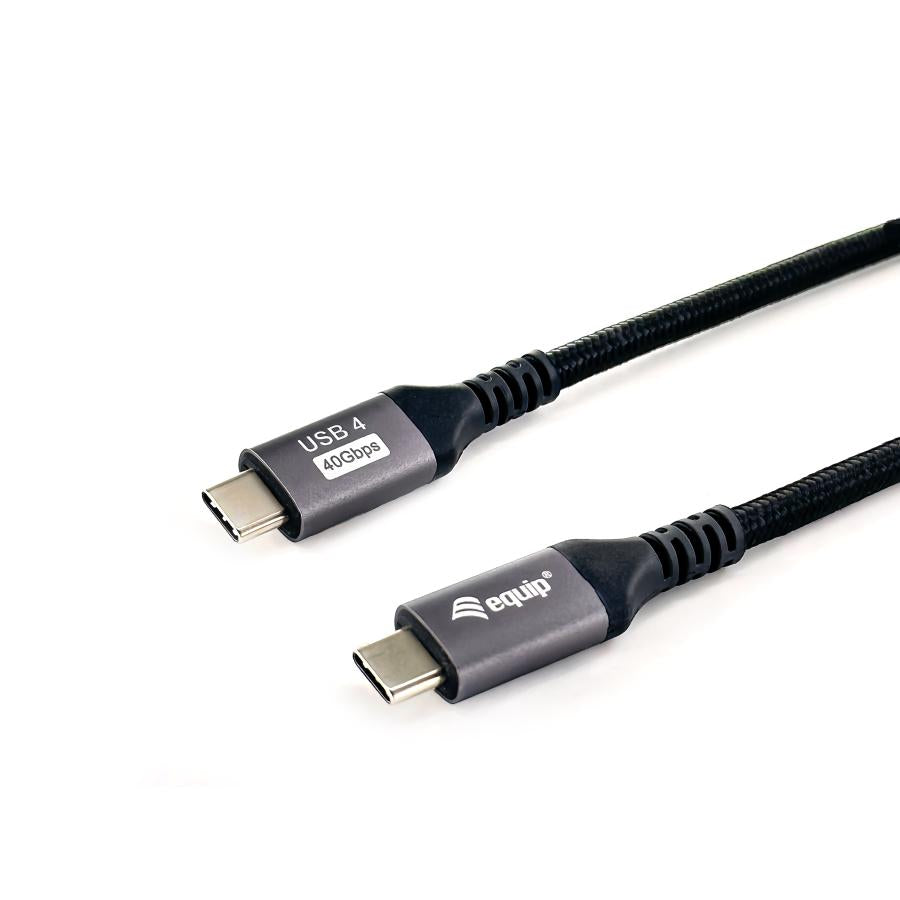 Equip 128383 câble usb 4 gen 3 c à c, m m, pd3.1 240w, 8k 60hz, 40gbps, usb c, usb4 gen 3x2, 2 m