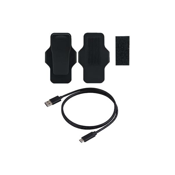Kit d'accessoires pour caméra corporelle Transcend ts-dbk6 pour dpb10c, usb type-c, 1m, rotation 360°