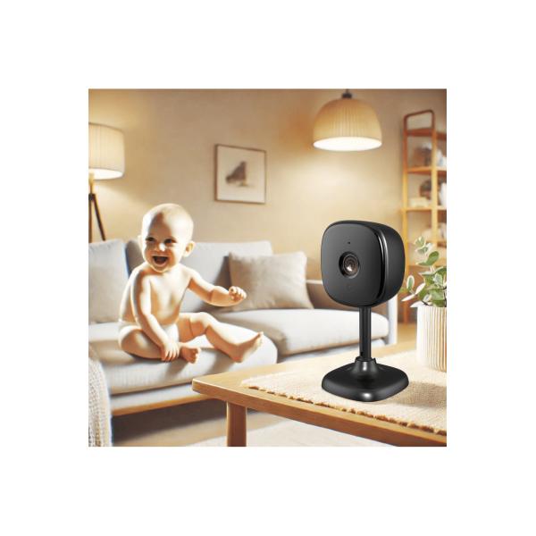 Caméra intérieure intelligente Woox R4208, 2mp, 2304x1296p, f2.0 1 3 cmos progressifs, 6 LED IR, 5m, Wi-Fi