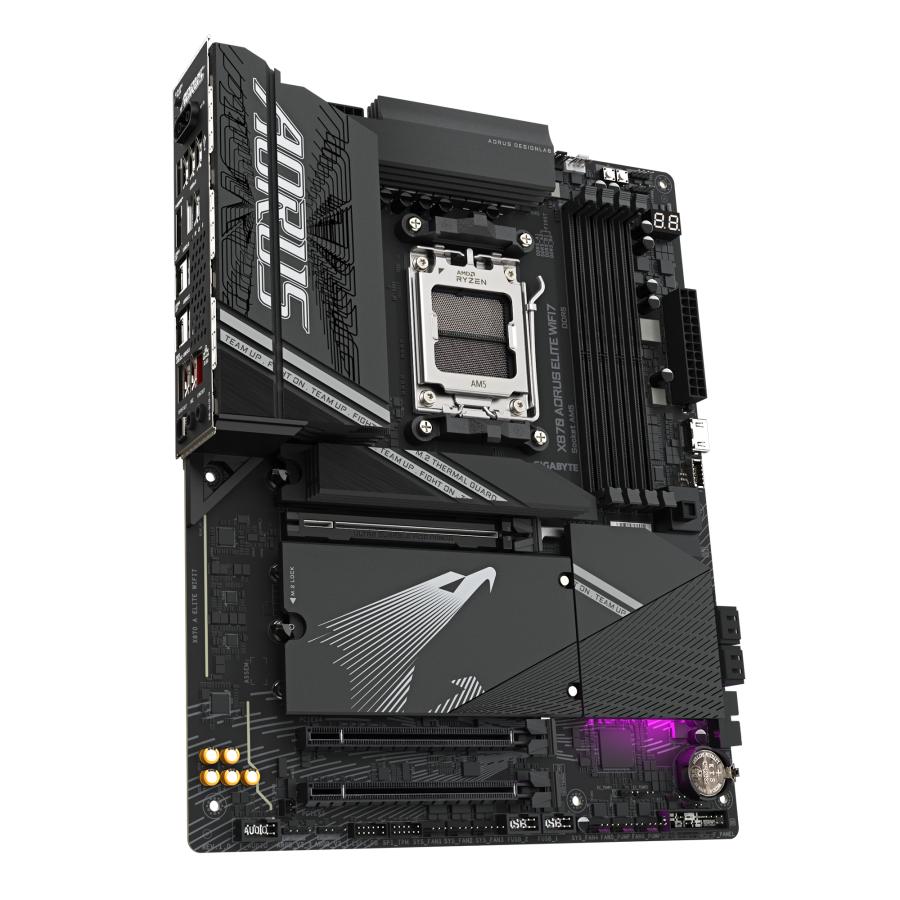 Gigabyte x870 un élite wifi7, atx, amd am5, x870, 4x ddr5, usb4, 2,5 gbe, wi-fi 7, pcie 5.0