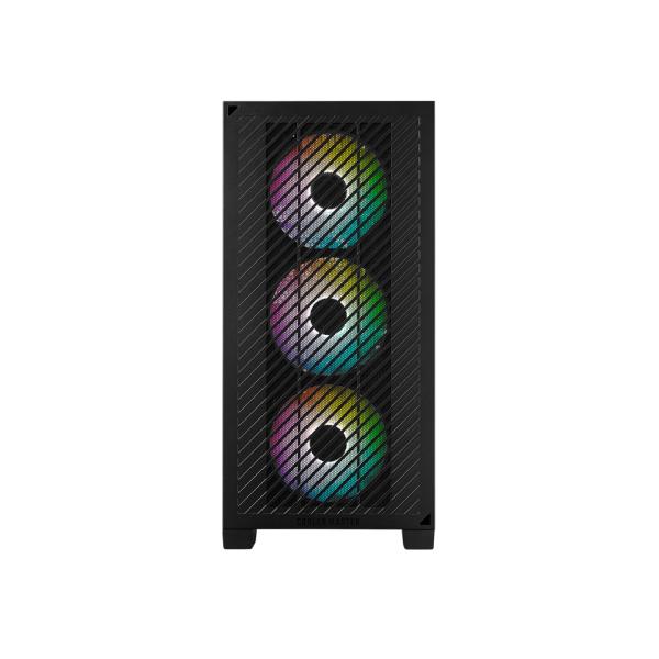 Cooler master e301-kgnn-s00 elite 301 noir argb, atx, fenêtre, usb 3.2 gen 1 type-c, 3x 120mm argb