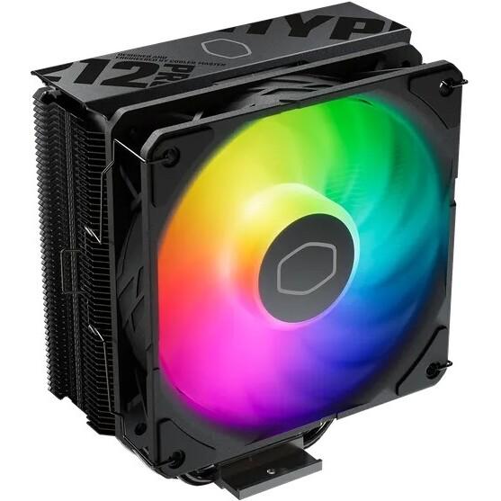 Cooler master rr-212s-25pz-r1 hyper 212 pro, pwm 4 broches, argb 120mm, 690 ~ 2500 ± 10% tr/min, 4 caloducs