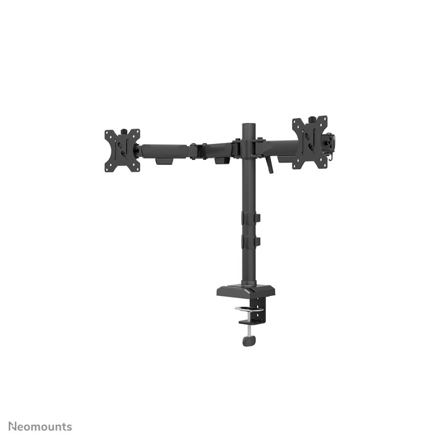 Bras pour moniteur de bureau Neomounts ds60-600bl2, passe-fil de serrage, 10 - 32, 100 x 100 mm, réglage en hauteur, noir