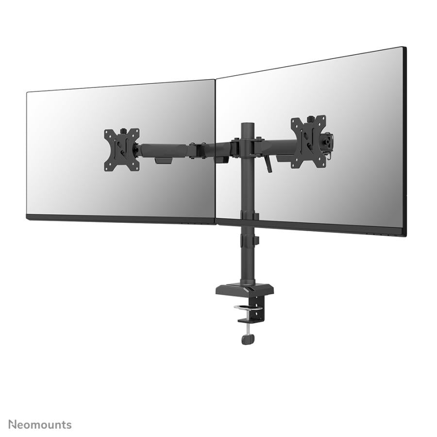 Bras pour moniteur de bureau Neomounts ds60-600bl2, passe-fil de serrage, 10 - 32, 100 x 100 mm, réglage en hauteur, noir