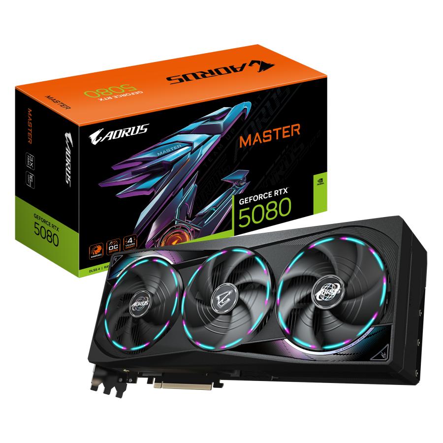 Gigabyte gv-n5080aorus m-16gd aorus geforce rtx 5080 master 16g, 16 go, gddr7, 256 bits
