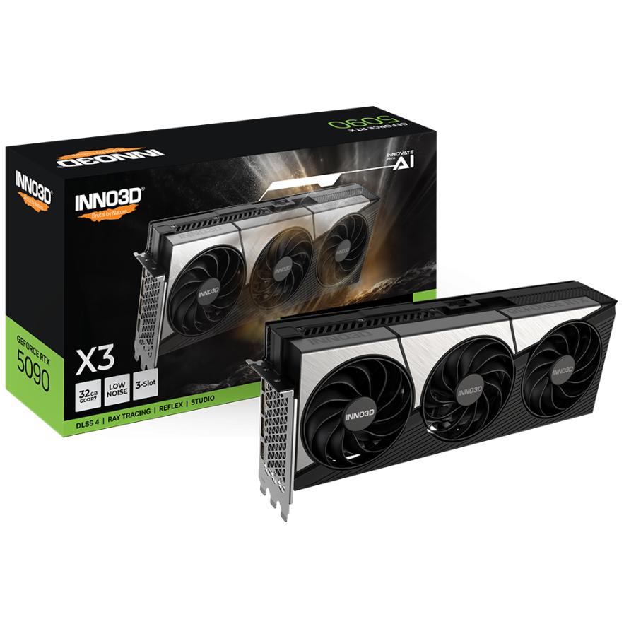 Inno3d n50903-32d7x-17593928 nvidia geforce rtx™ 5090 x3, 32 Go, GDDR7, 512 bits, 1 792 Go, PCIe 5
