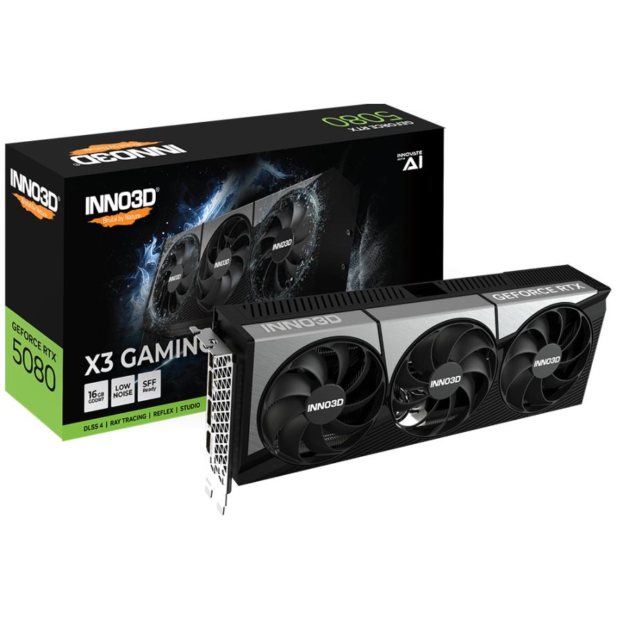 Inno3d g50803-16d7x-17603930 rtx 5080 x3 oc de jeu, 16 go, gddr7