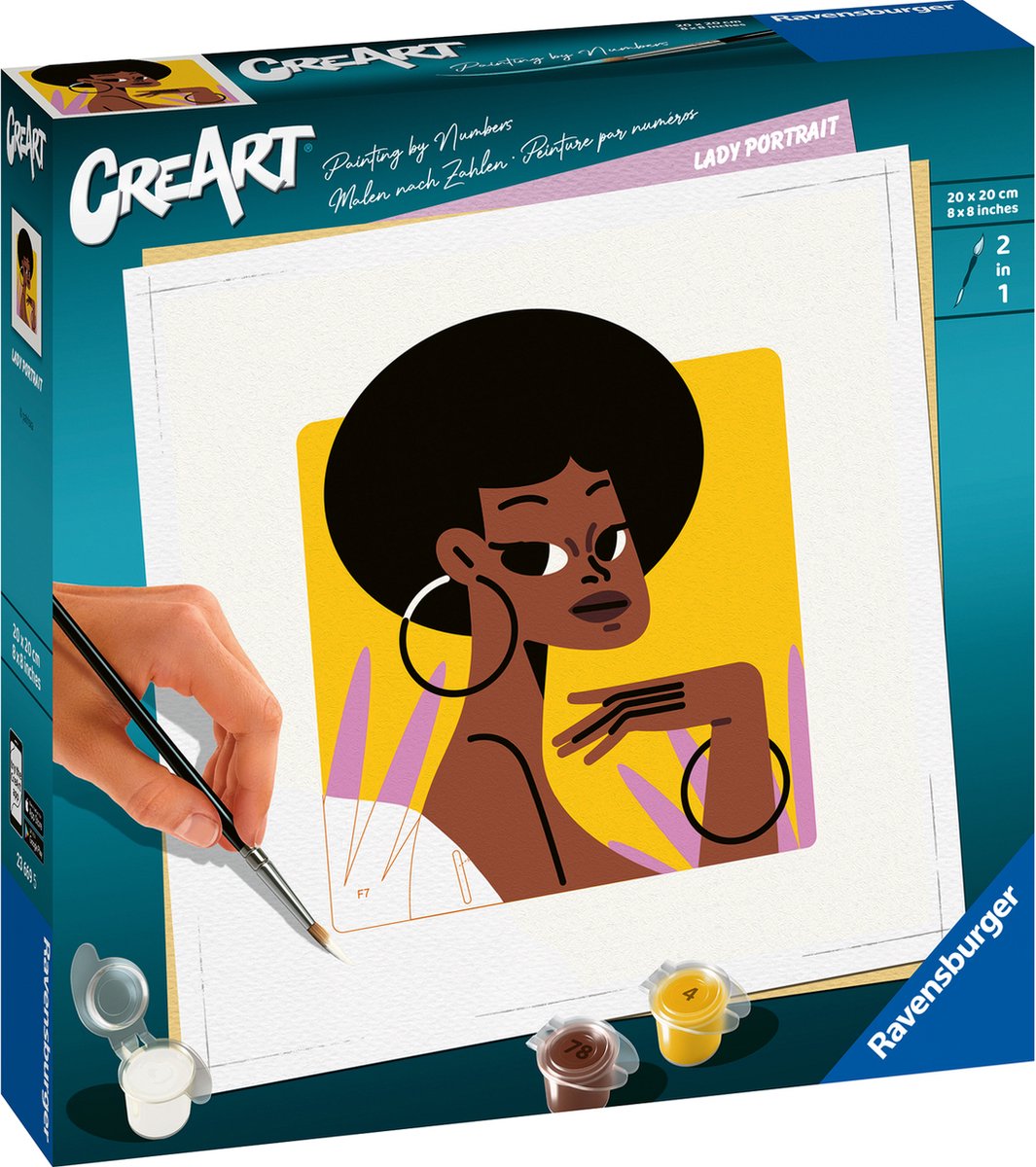 Ravensburger creart peinture par numéro - portrait féminin