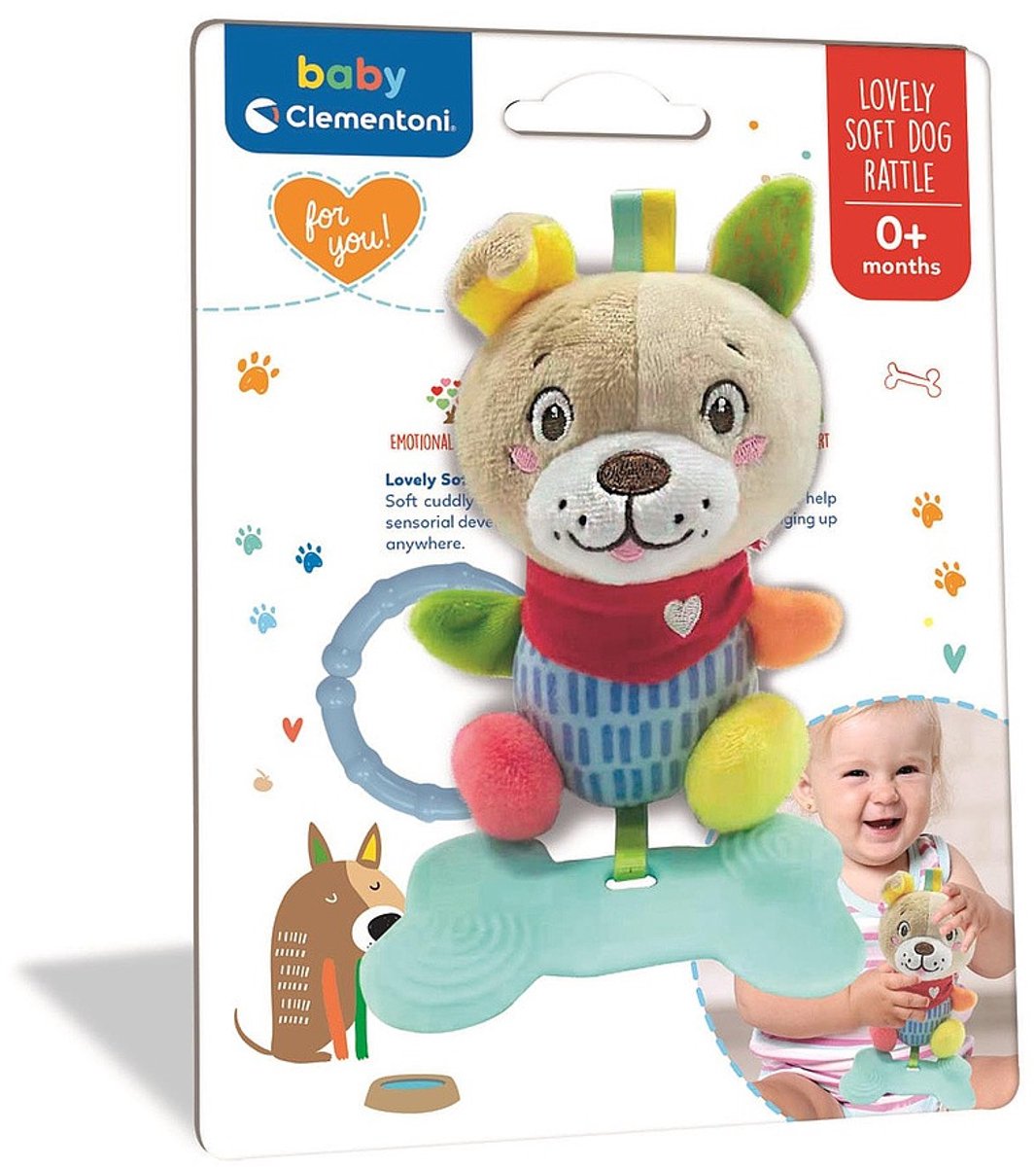 Clementoni baby - peluche chien hochet