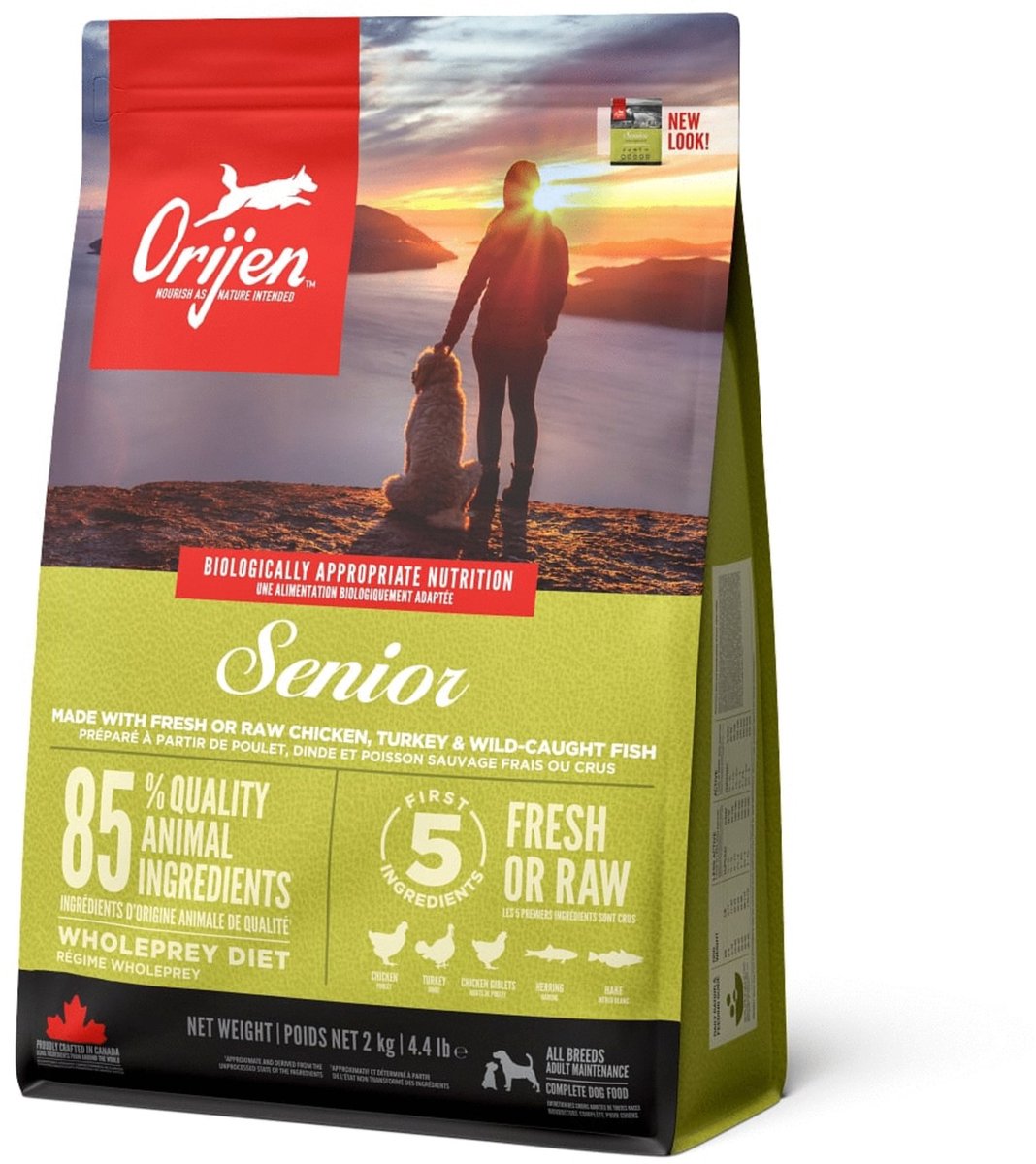 Orijen Whole Prey Senior Dog - poulet dinde - nourriture pour chien - 2 kg