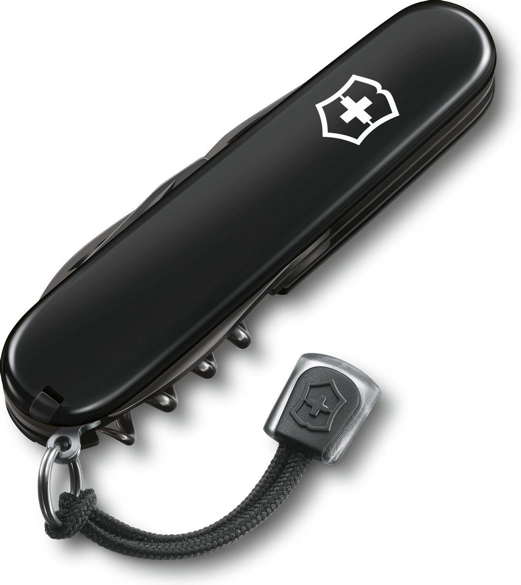Victorinox spartiate onyx noir - couteau suisse - 12 fonctions - cellidor - coffret cadeau