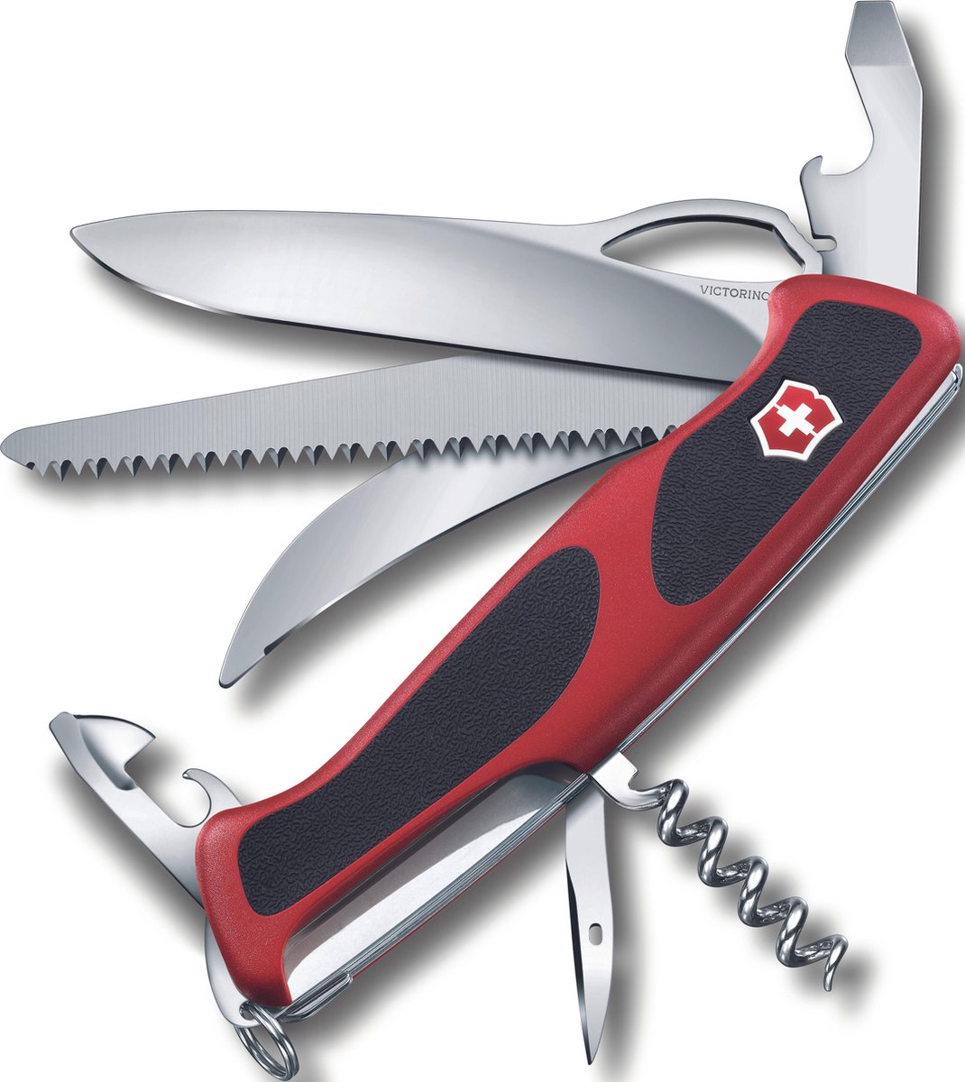 Victorinox rangergrip 57 couteau de poche hunter 13 fonctions rouge noir