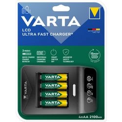 Chargeur de batterie varta ultra rapide aa