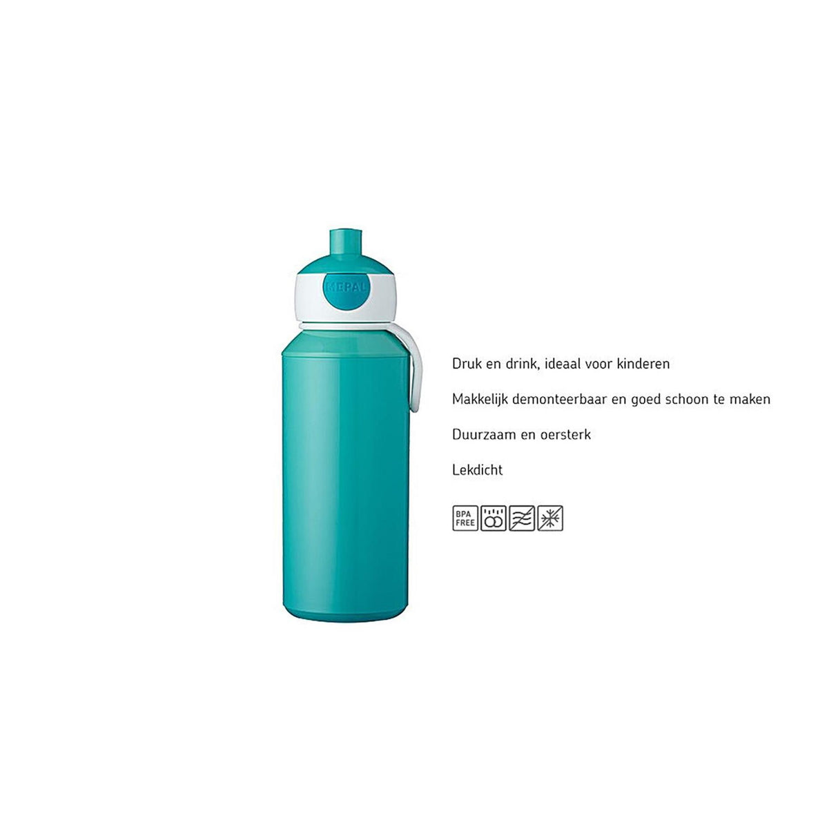 Gourde pop-up Mepal campus - 400 ml - se ferme bien - gobelet pour enfants - point