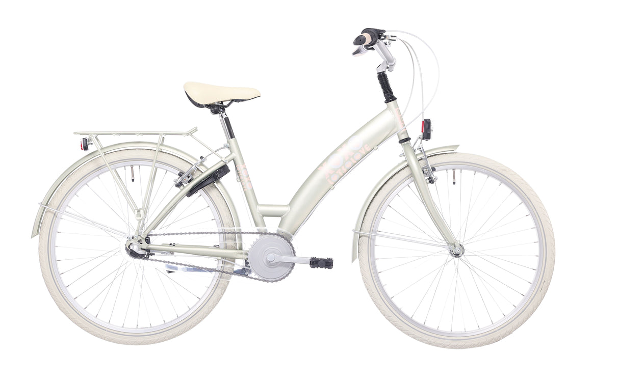 Vélo pour enfants Bikefun Lots of Love 26 pouces avec moyeu de frein Nexus 3 vitesses - Desert Sage