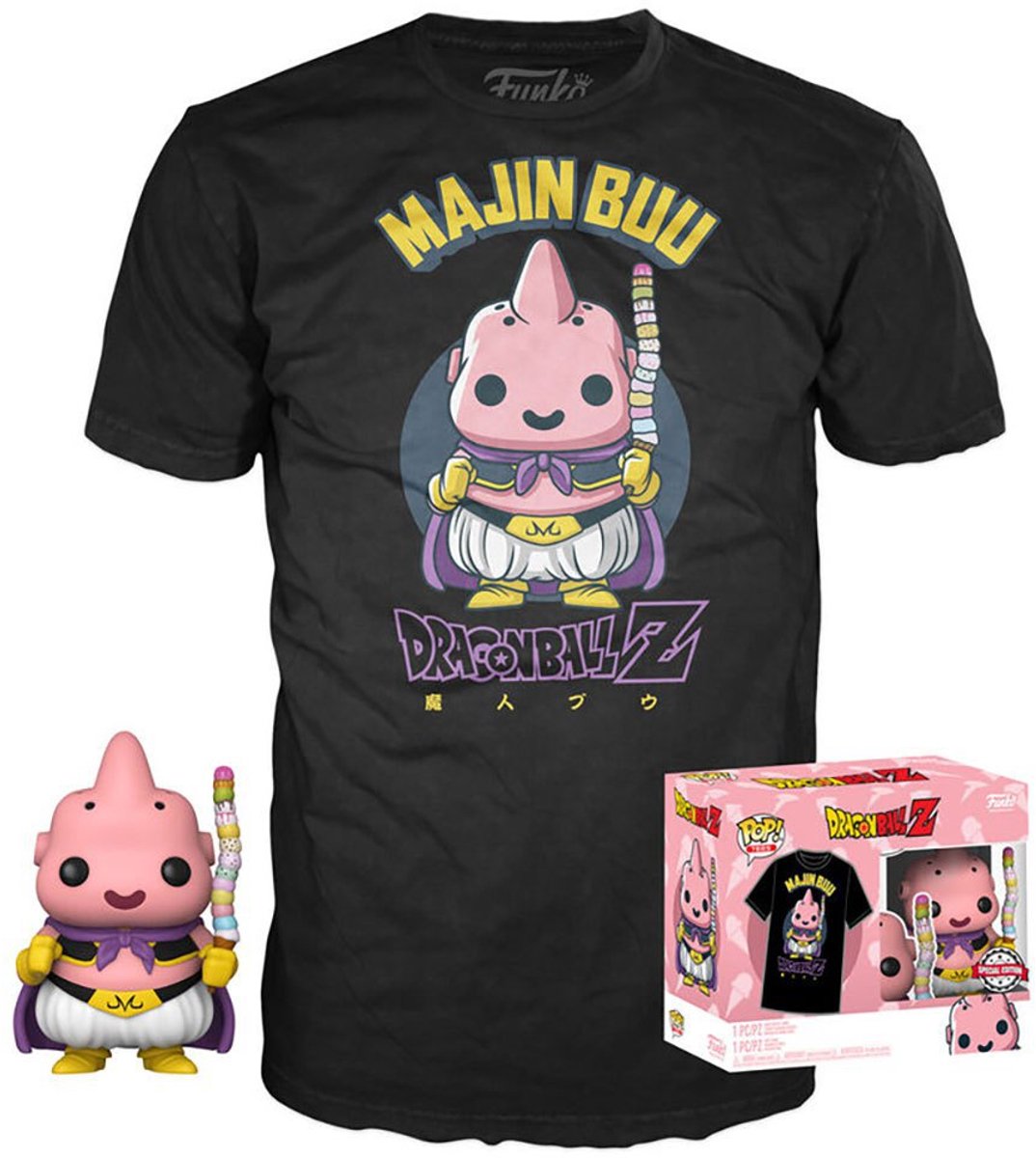 Funko-pop ! tee box : dragon ball z - majin buu #973 exclusif (taille xl)