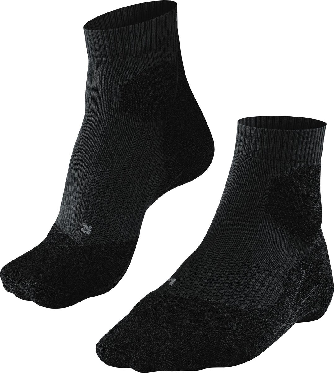 Falke ru trail chaussettes de course en matériau fonctionnel anti-ampoules femme noir - taille 39-40