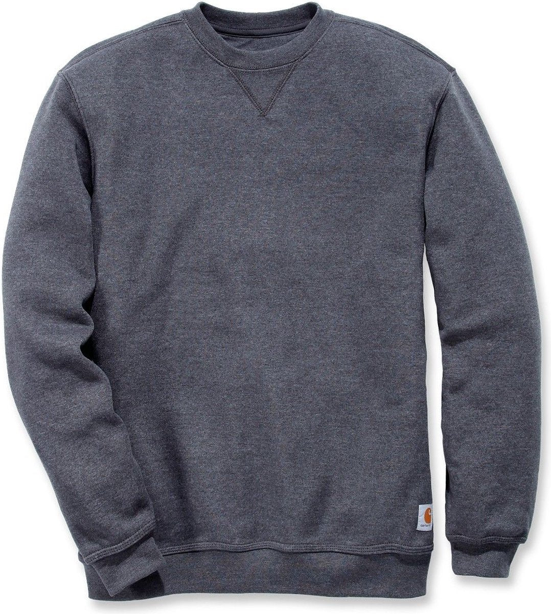 Carhartt k124 sweat-shirt à col rond d’épaisseur moyenne - coupe originale - bruyère carbone - L (convient à la taille XL)