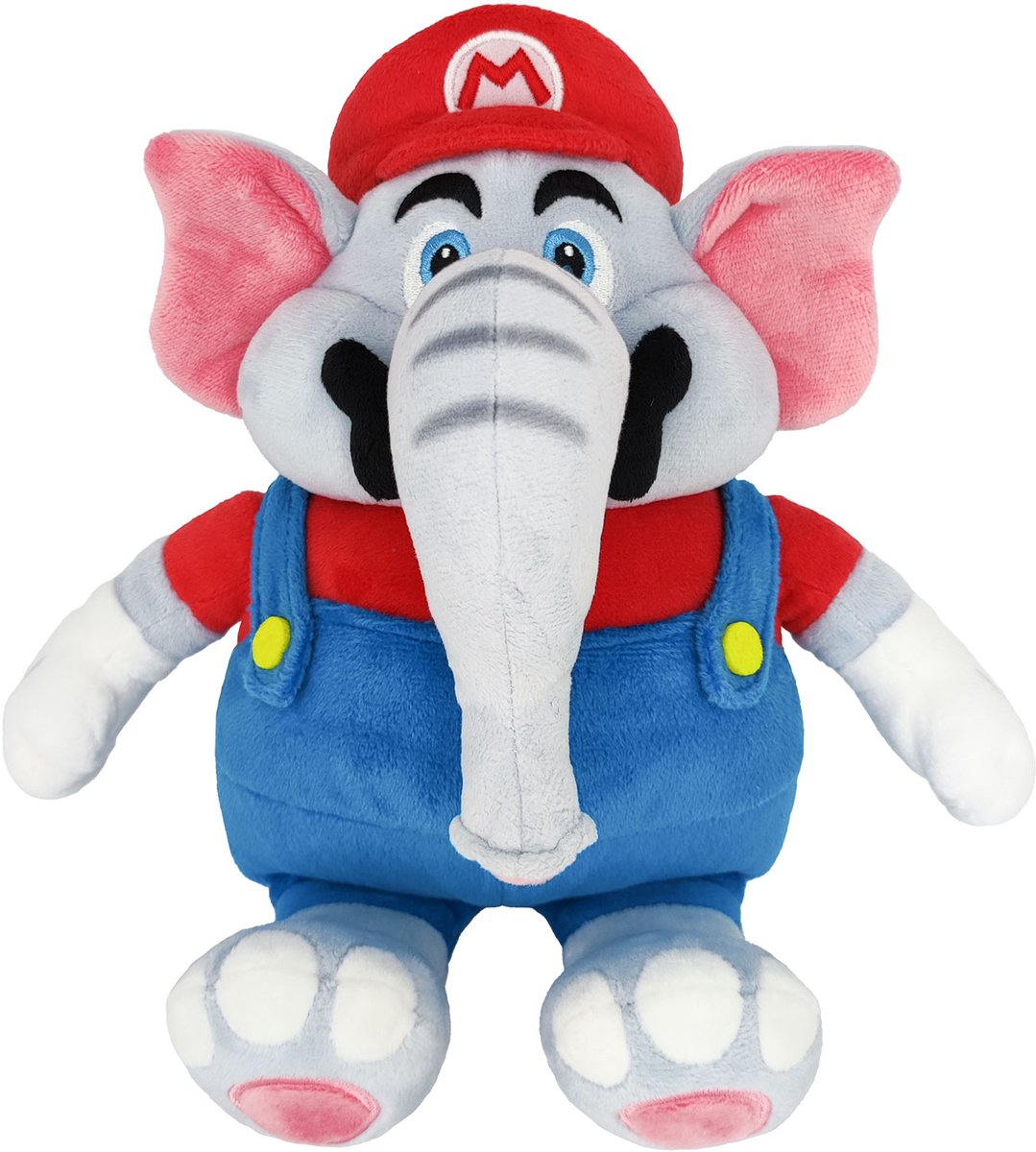 Togheter plus super mario wonder - mario éléphant - peluche 27cm