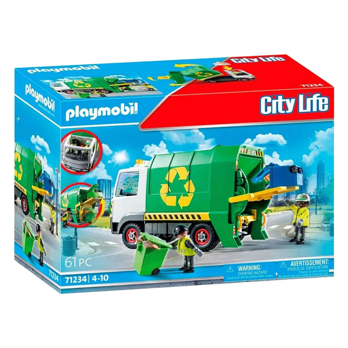 Playmobil 71234 camion poubelle | 2 pièces