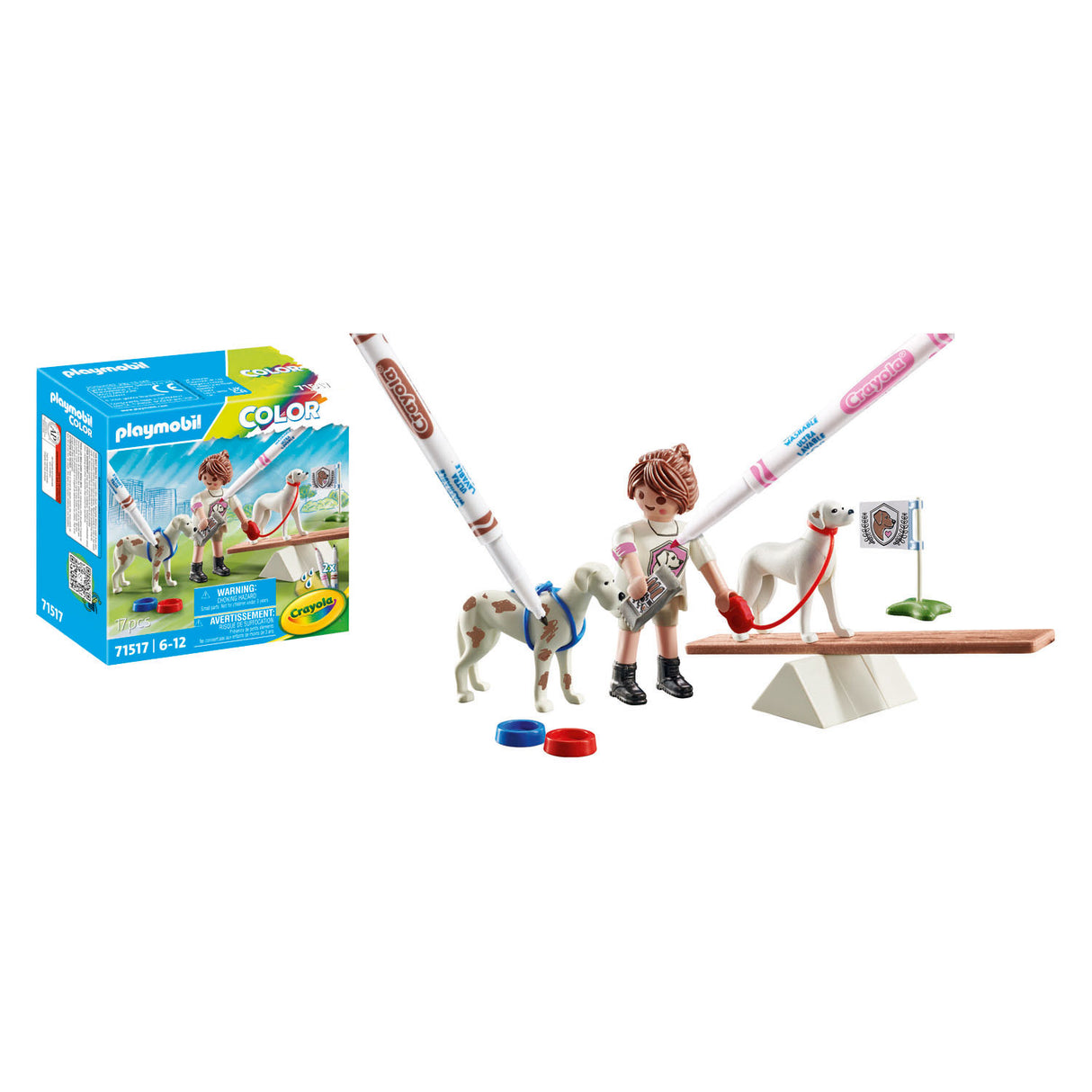 Playmobil dressage de chien couleur - 71517