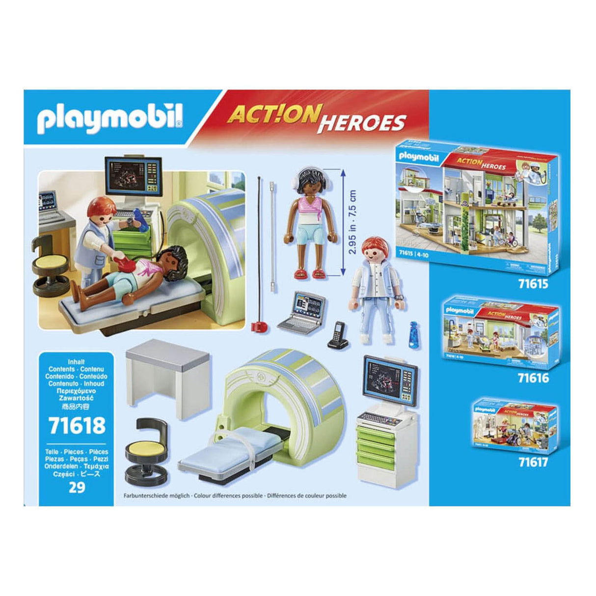 Playmobil Action Heroes IRM avec patient - 71619
