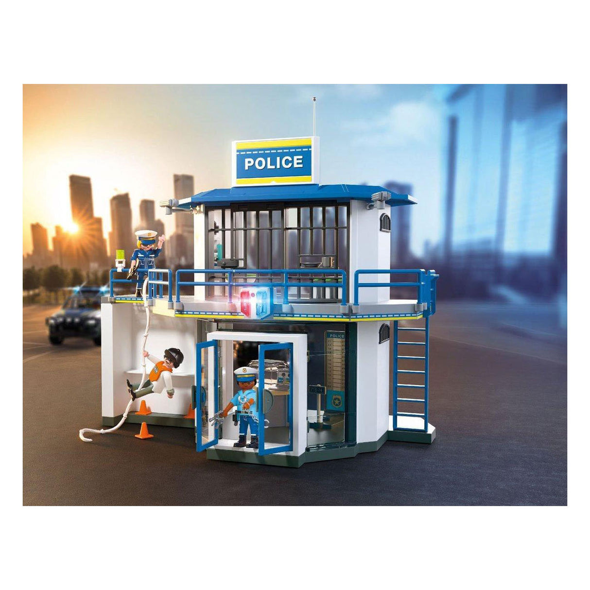 Commissariat de police Playmobil City Action avec salle d'examen - 71875