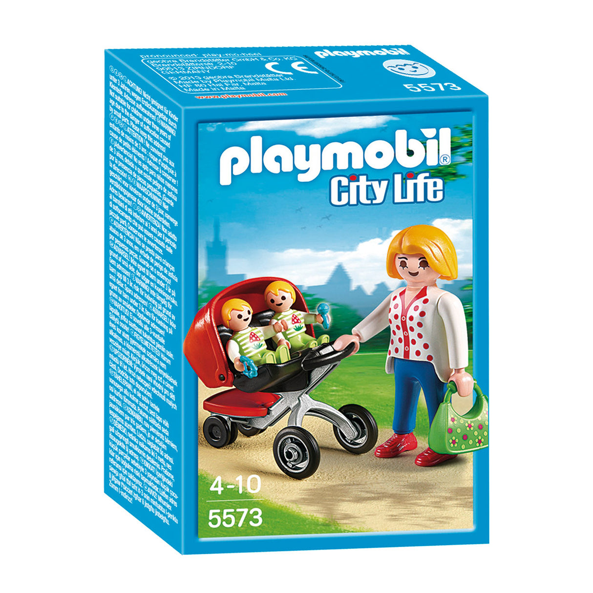 Poussette jumelle Playmobil city life - 5573