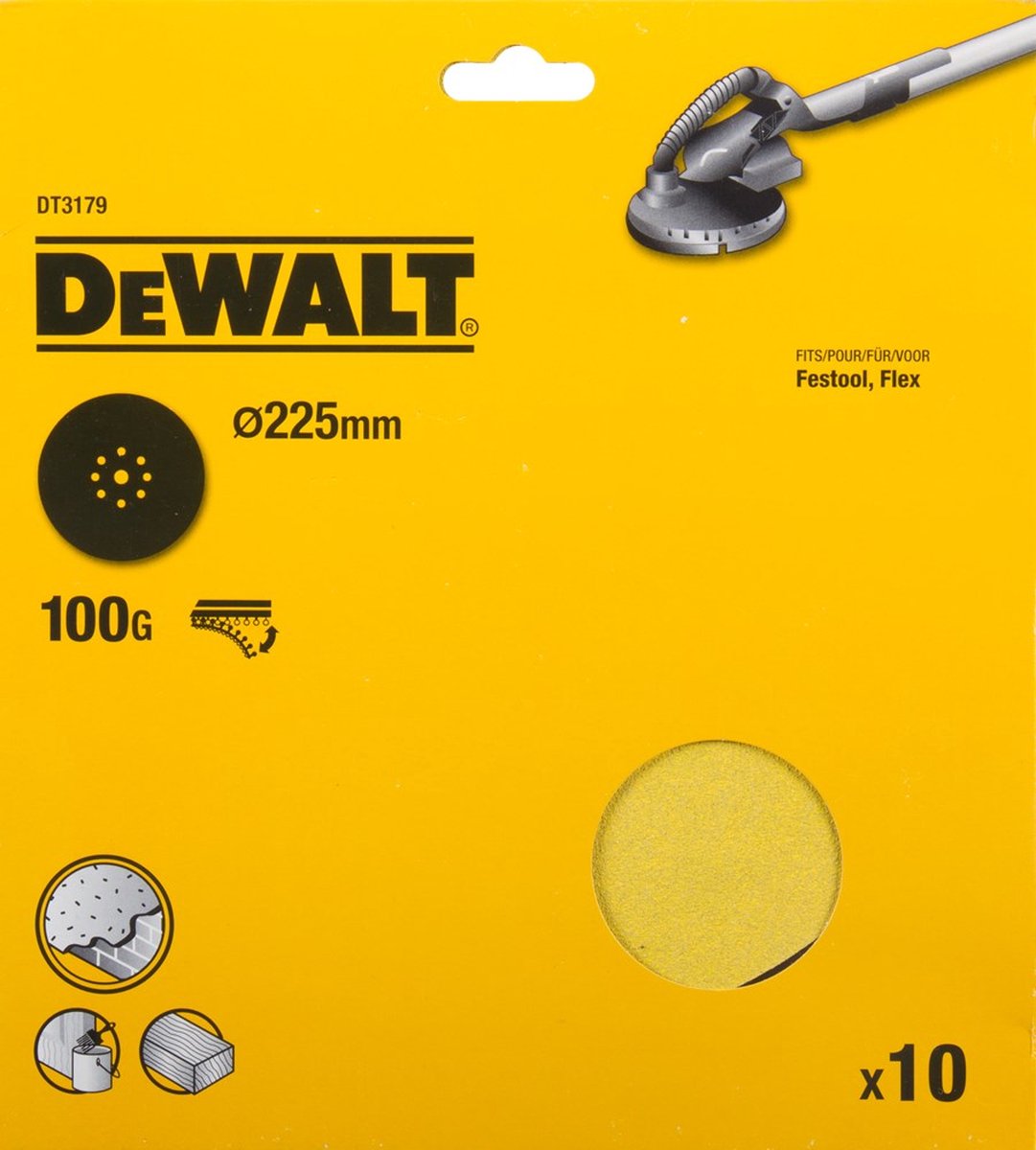Dewalt dt3179 disque abrasif 225mm ve=10