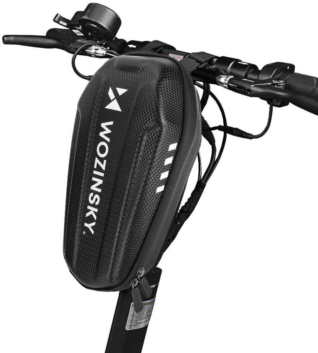 Wozinsky série wsb4bk - sacoche de guidon wodicht - 3l - matériau eva - fermeture éclair