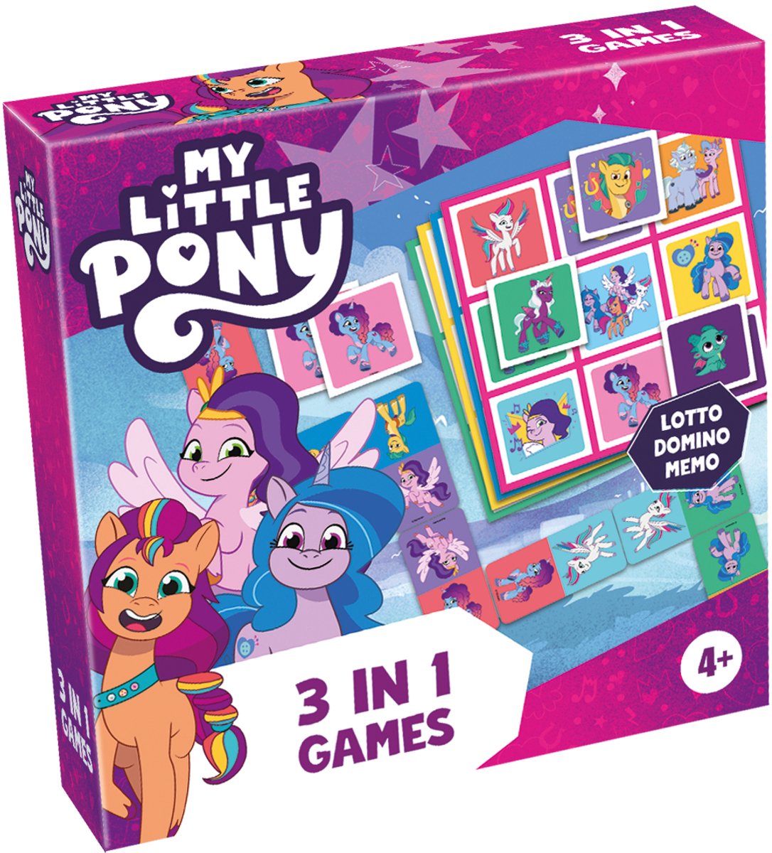 Selecta mon petit poney 3in1 mémo loto domino