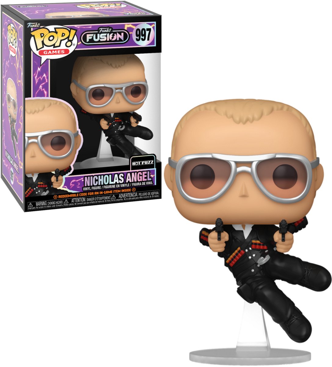 Funko-pop ! jeux : fusion - nicholas angel #997 (hot fuzz)