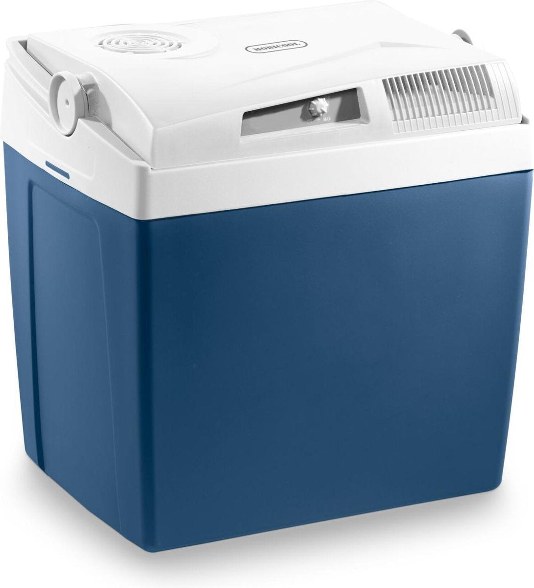 Glacière thermoélectrique Mobicool me27 ac dc - 26l - 12 230v - classe énergétique e - bleu blanc