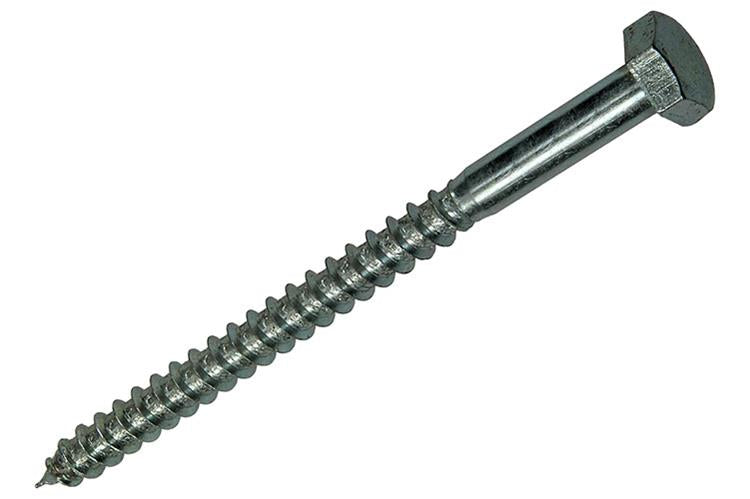 Mack 1017428 - houtdraadbout staal verzinkt 1 st 10 x 140 mm | 10 stuks