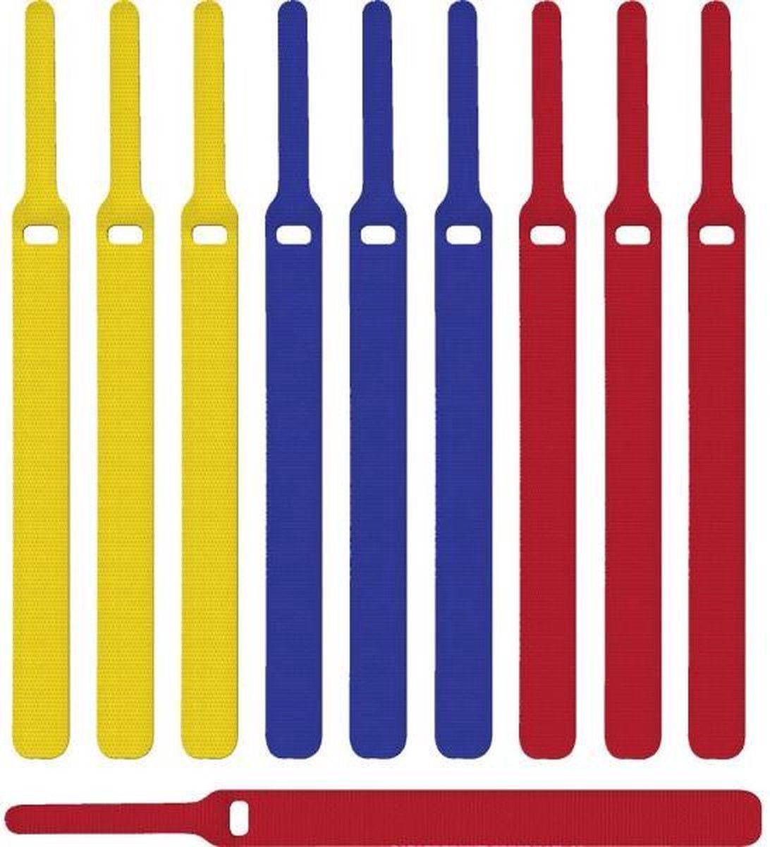 Ltc basic serre-câble synthétique multicolore 10 pièce(s)