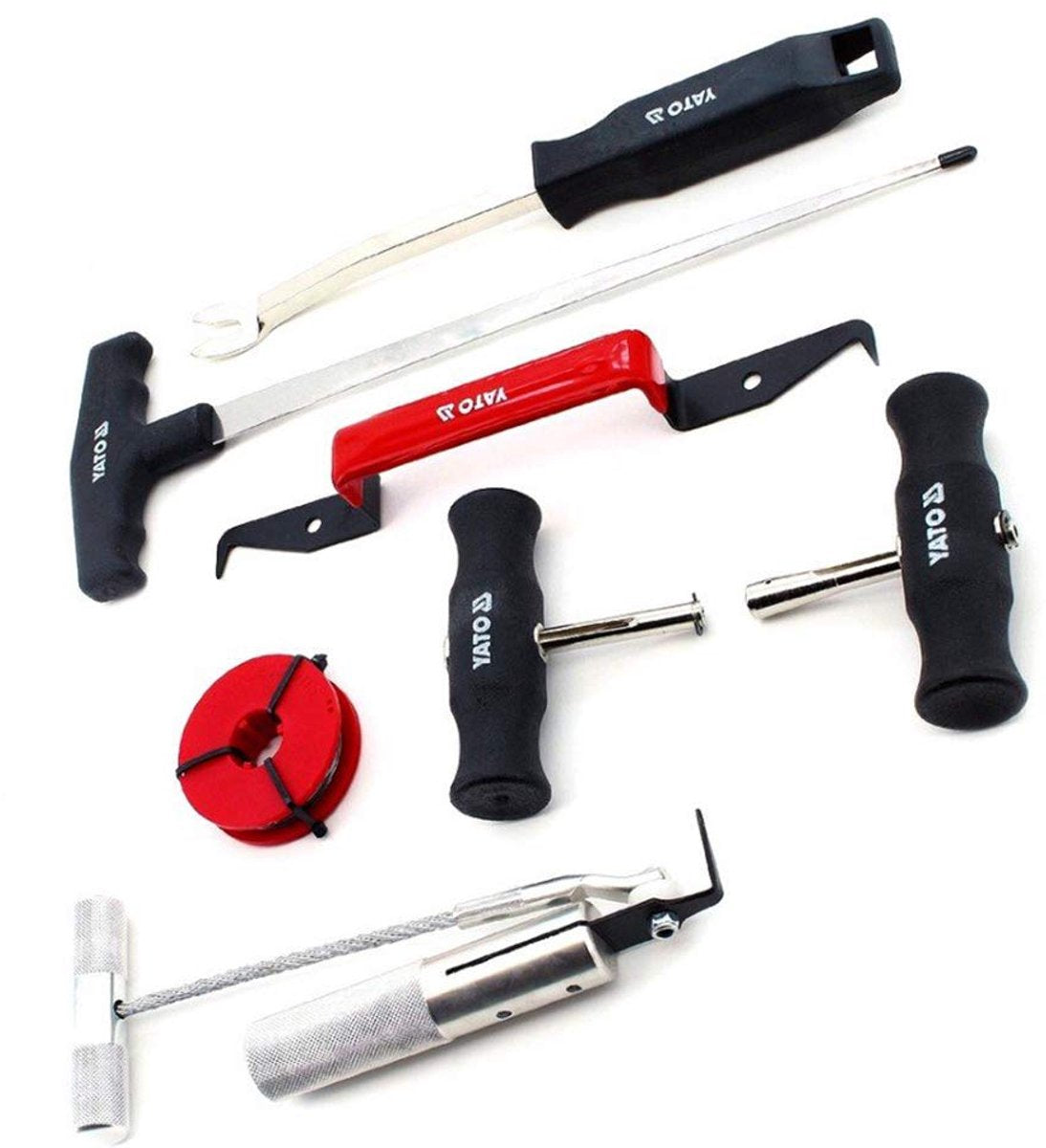 Yato YT-0845 kit de dépose de pare-brise - 7 pièces