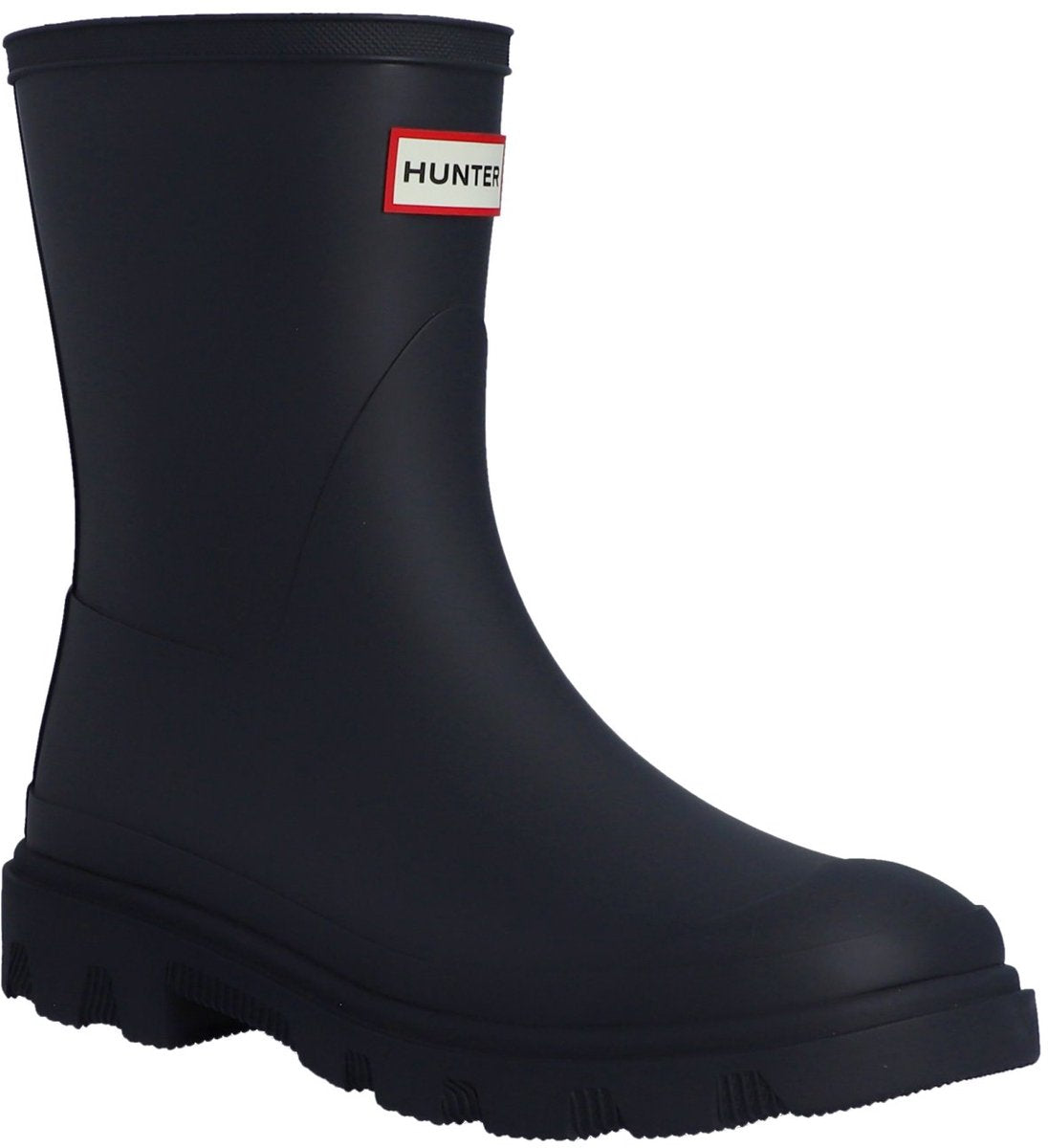 Hunter downpour short boot bottes de pluie unisexes - bleu foncé