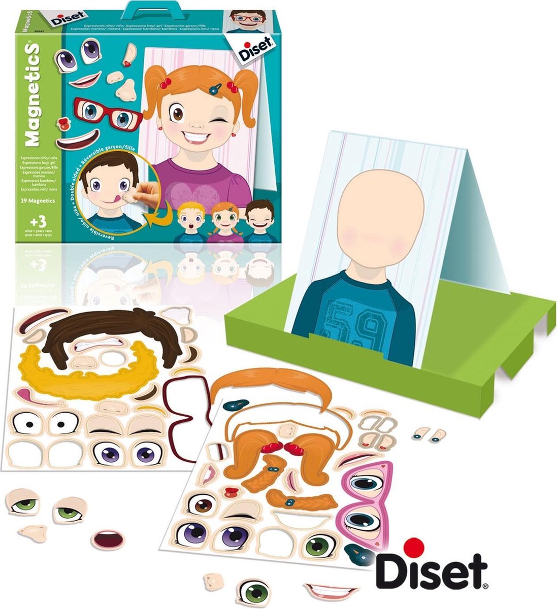 Aimants géants pour expressions faciales