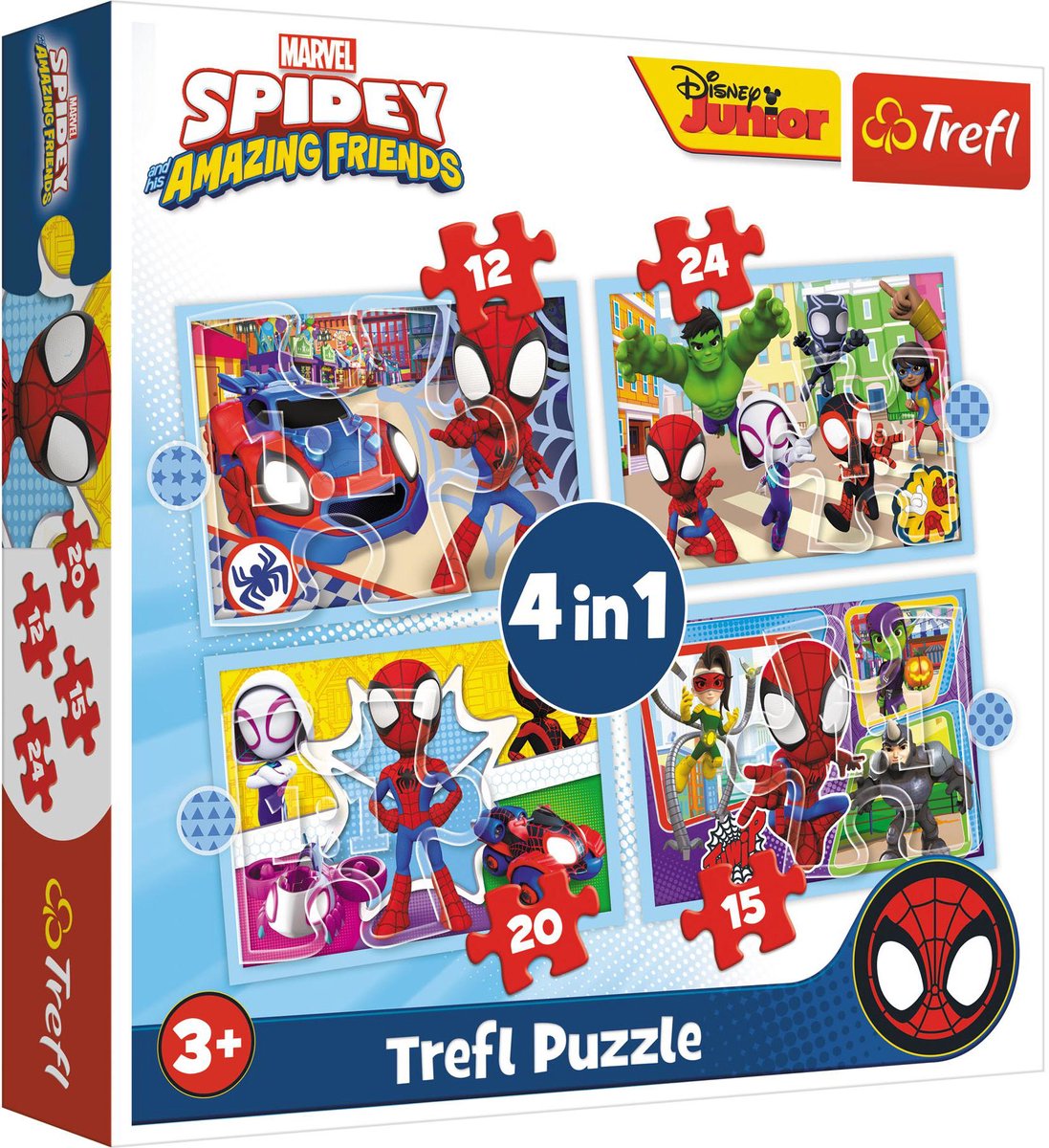 Trefl puzzle Spidey et ses amis 4 en 1 | 2 pièces
