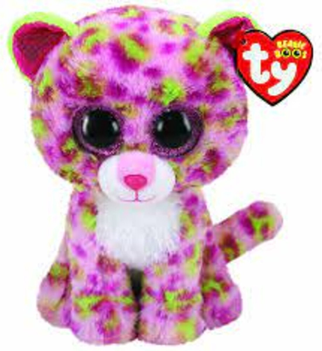 Ty beanie boo's lainey léopard, 15cm