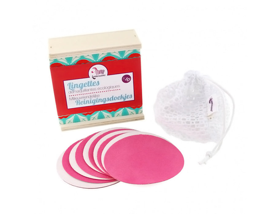 Lamazuna tampons démaquillants - lavables 10pcs en boîte