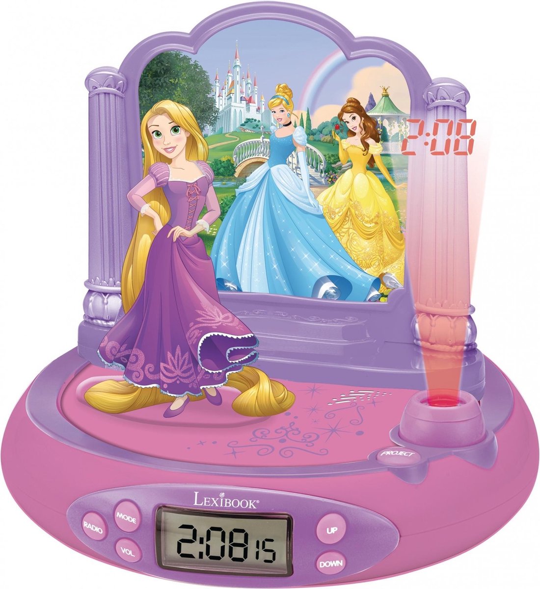 Lexibook Disney Princesse Raiponce horloge projecteur avec des sons magiques