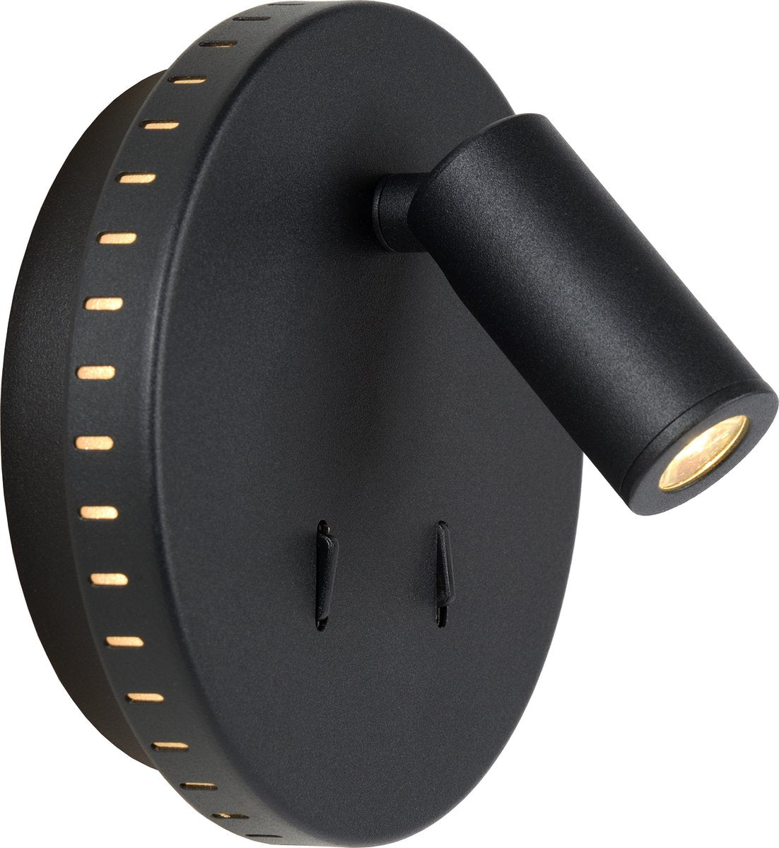 Lucide bentjer - applique lampe de chevet - ø 14 cm - LED - 3000k - noir