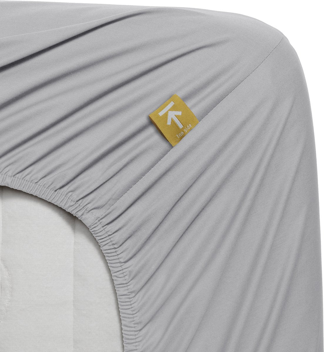 Beddinghouse - percale katoen - hoeslaken - 90x220 cm - licht grijs
