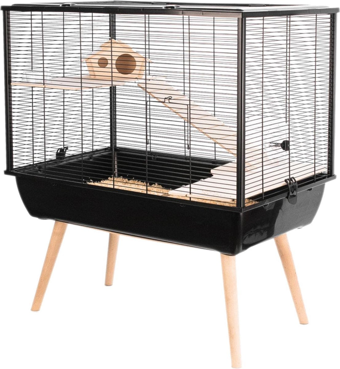 Cage pour rongeurs Zolux neo silta - enclos pour animaux - noir - 78 x 48 x 87,5 cm