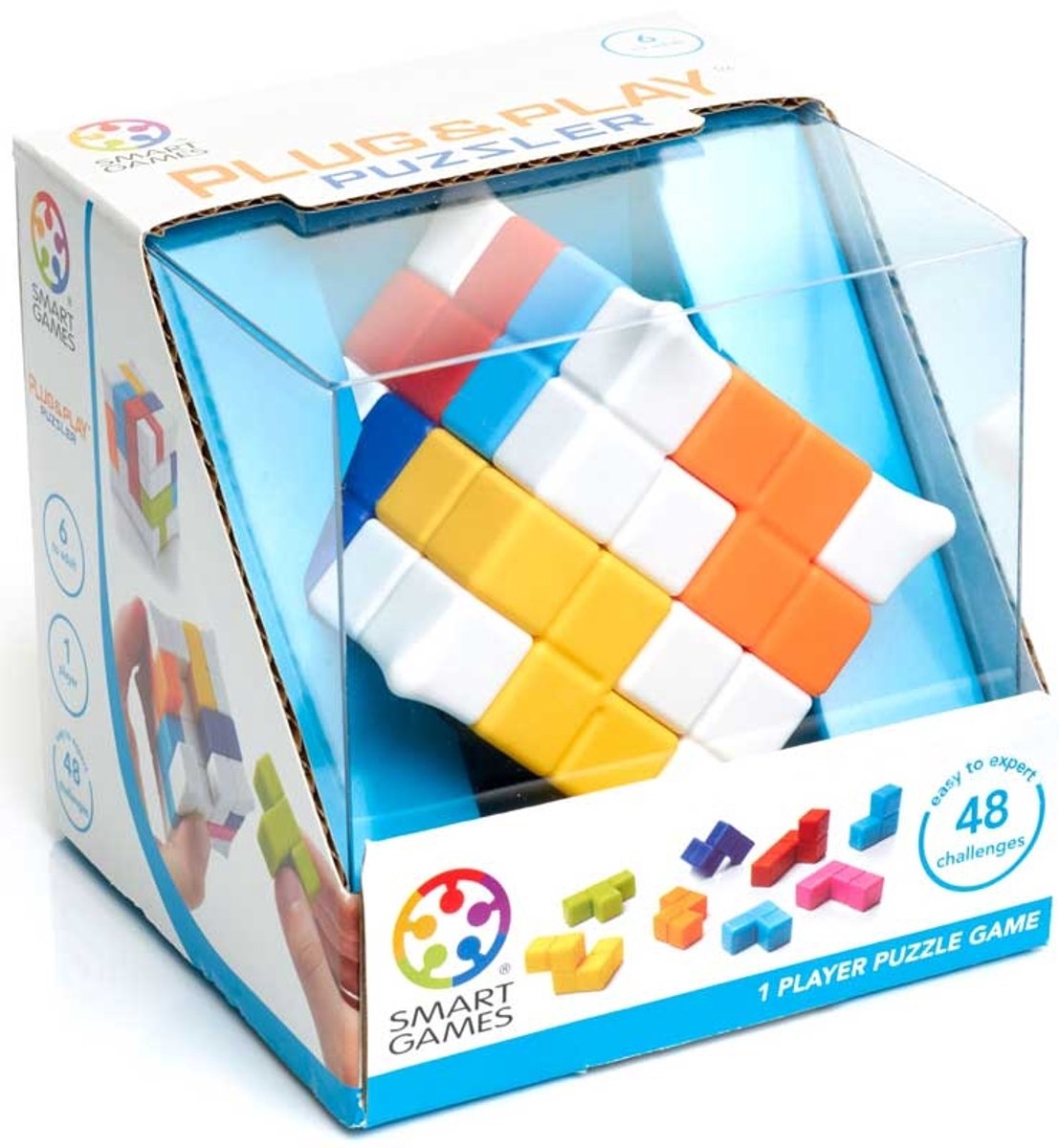 Smartgames - puzzle plug play (48 missions) - jouet fidget - puzzle cube