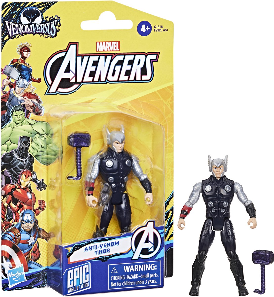 Marvel avengers figurine 10 cm venin thor | 3 pièces