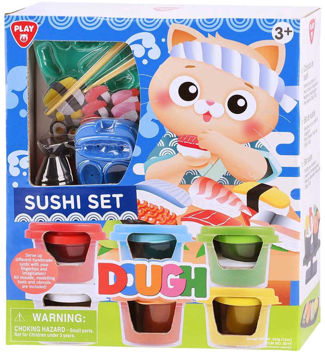 Set d'argile à sushi Playgo - 6 pots en argile