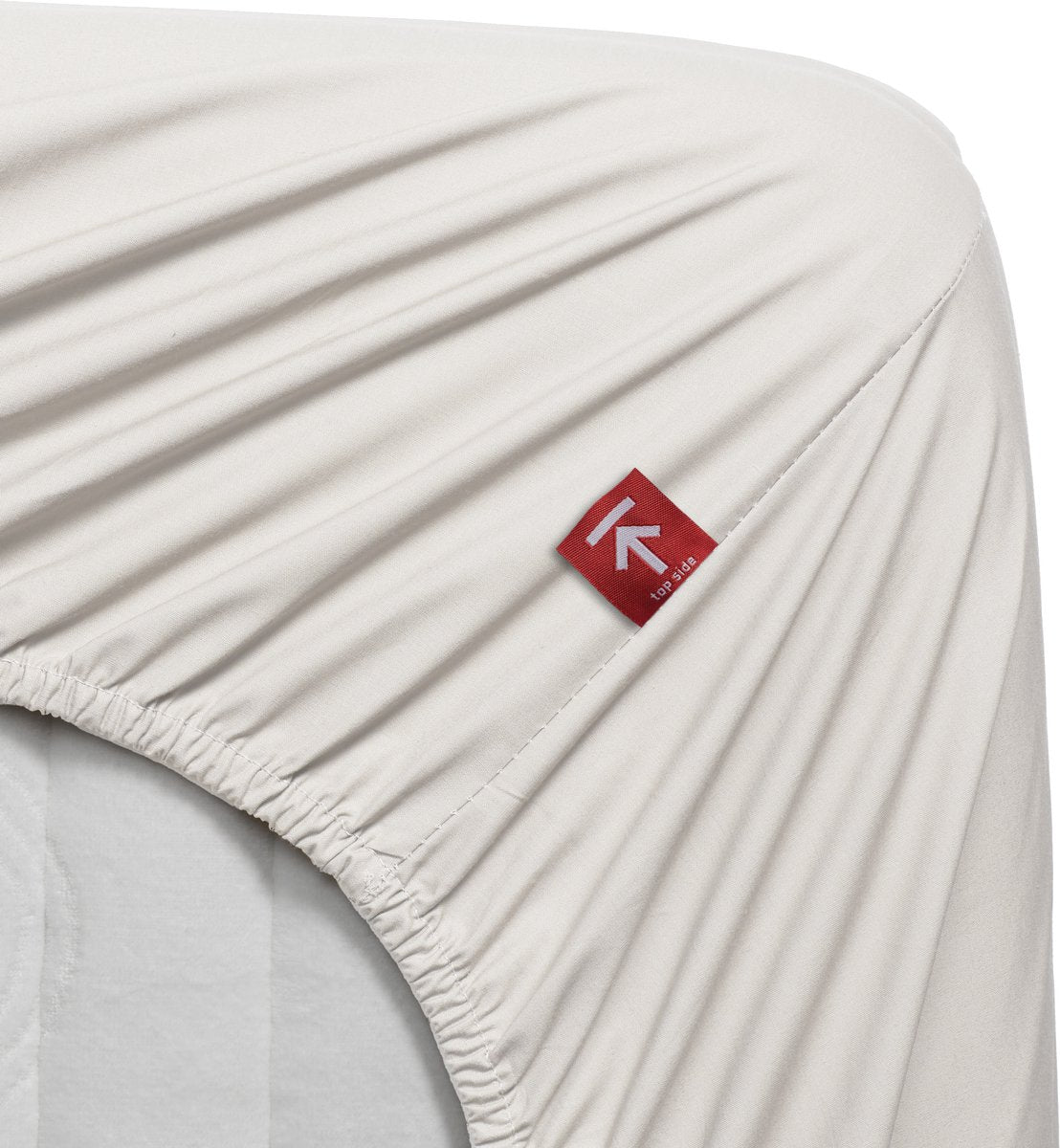 Beddinghouse percale katoen - hoeslaken - 140x200 - gebroken wit